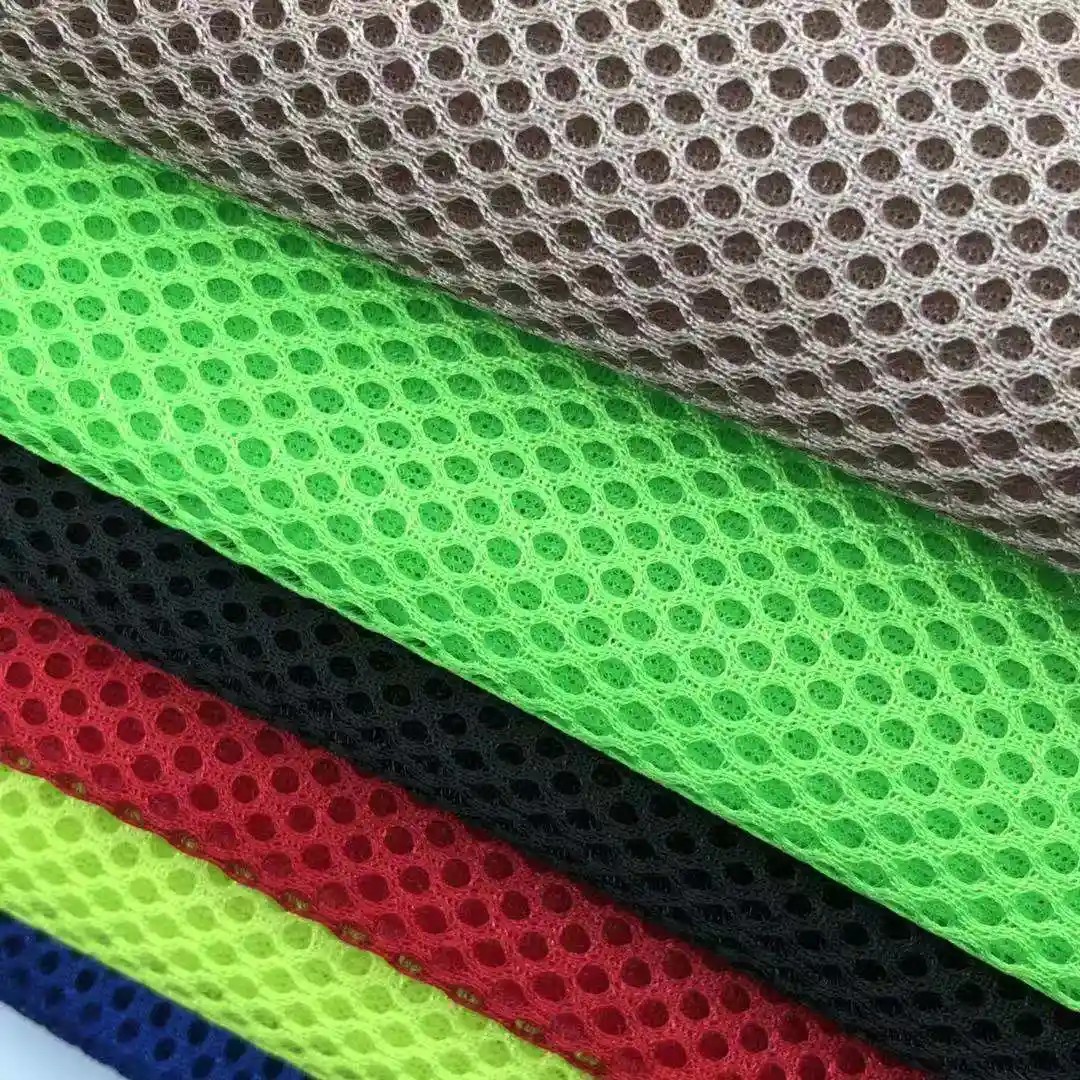 Thicken Breathable Stylish Polyester Mesh Fabric Custom Sewing Accessories 3D Mesh Fabric