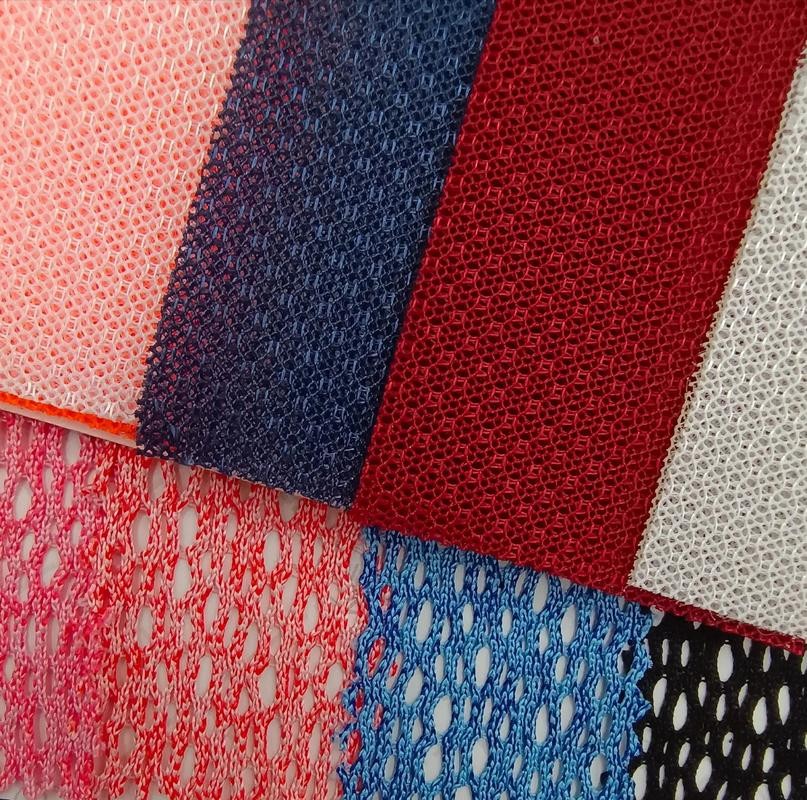 Air Mesh Fabric Breathable Soft 3D 100%Polyester Knitted Plaid Fabric