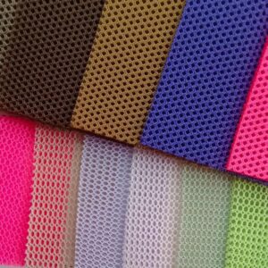 Ventilated Knitted Sandwich 3D Air Mesh Fabric for Shoes Bag Office Chair