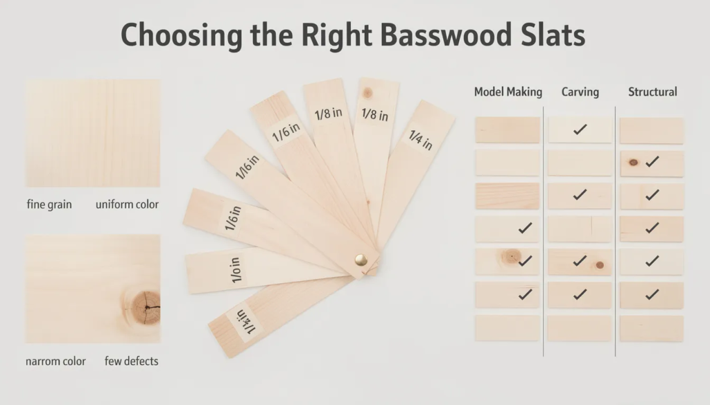 Choosing the Right Basswood Slats