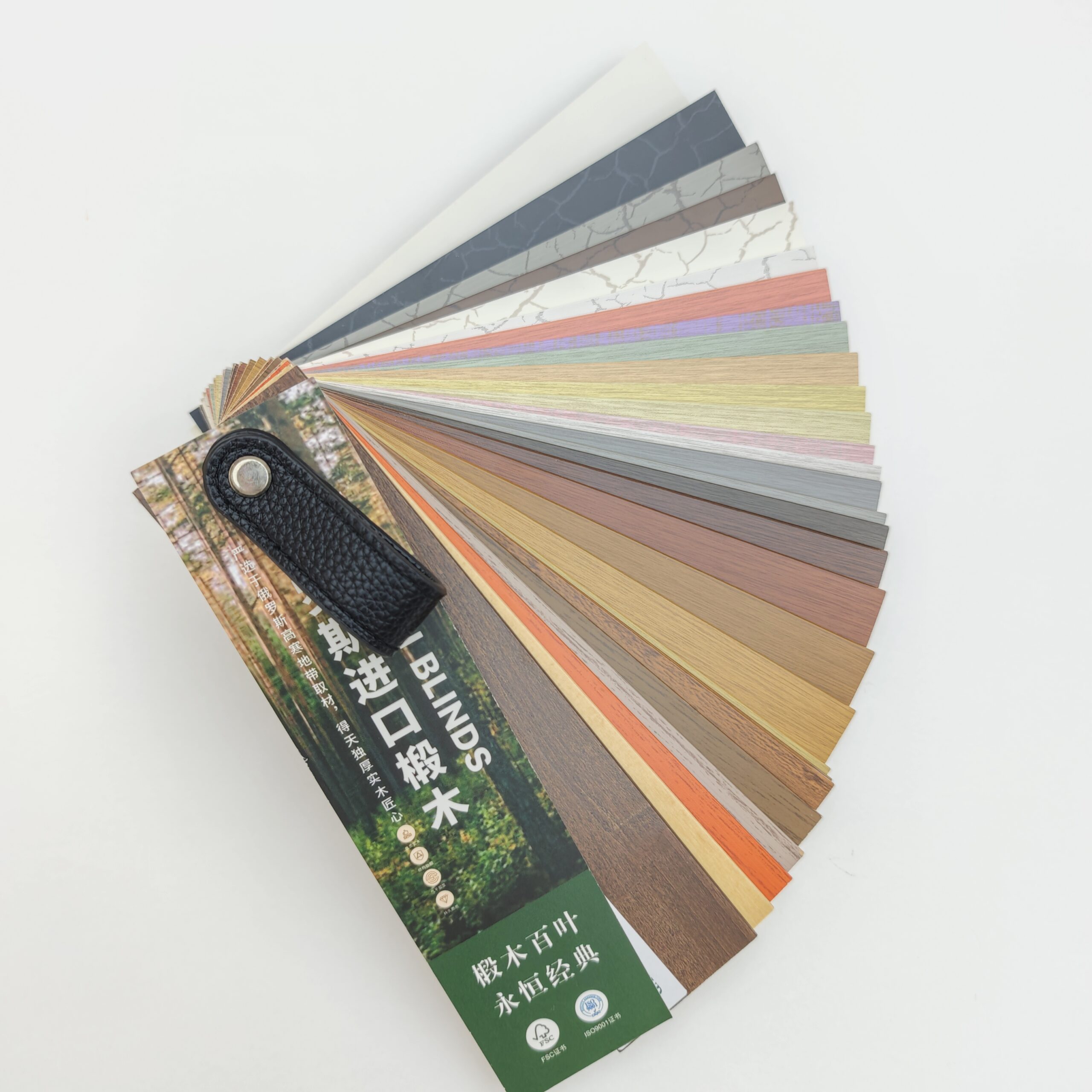 Premium Window Curtain Paulownia Wood Slats with Customizable Color Options - Image 3