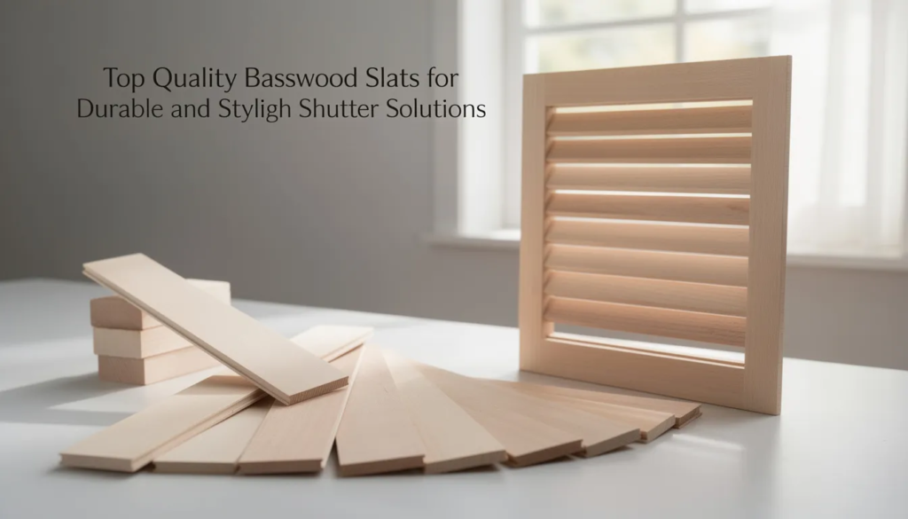 Top Quality Basswood Slats for Durable and Stylish Shutter Solutions
