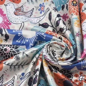 China Manufacturer Wholesale Tropical Pattern Digital Printed Custom Swim Fabric for Clothes