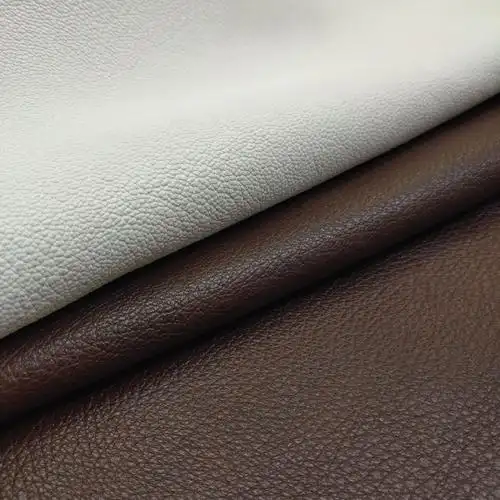 Faux Leather Fabric Full Grain Leather Pure PU Microfiber Based Artificial Leather for Car Seat Cover
