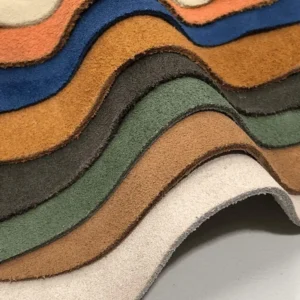 China Weft Suede Fabric Stretch Microfiber Suede Knitted Fabric for Garment Coat Jacket Poly Spandex Polar Fleece Backing 100% Polyester Suede Leather Fabric
