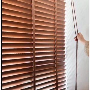 Wholesale Wooden Shades Faux Wood Blinds Automatic Wooden Venetian Blinds Shades