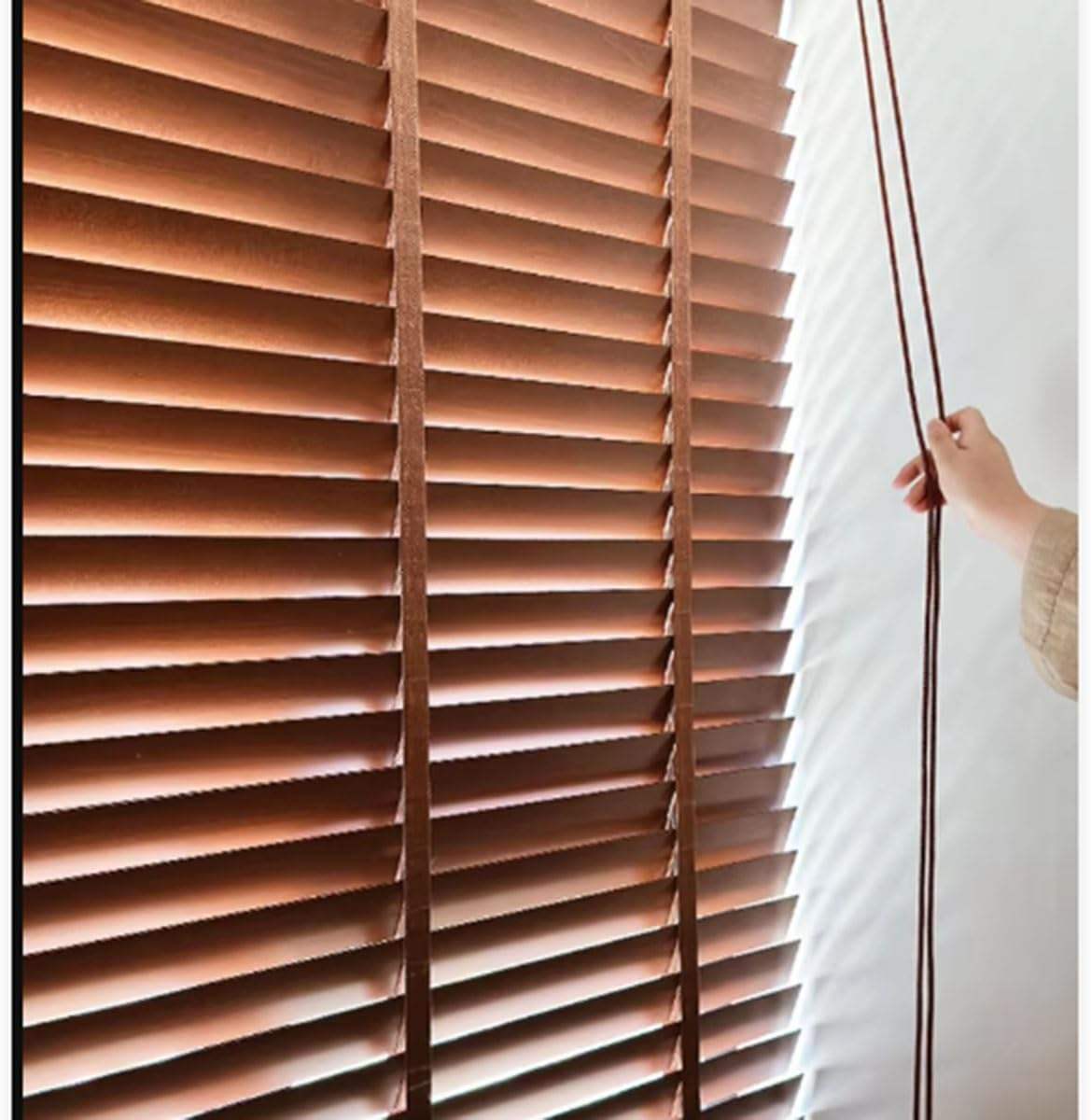 Wholesale Wooden Shades Faux Wood Blinds Automatic Wooden Venetian Blinds Shades