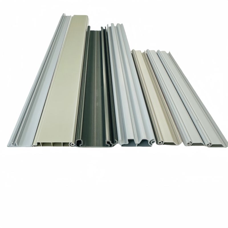 Furniture Kitchen Cabinet Plastic Roller Shutter Slats Pvc Abs Tambour Door Silver Cabinet Roller Shutter