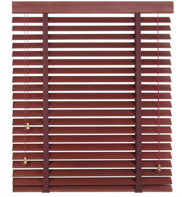 Solid Wooden Venetian Blinds Light Filtering Classic Design Durable Slats for Living Room Study Home Decor - Image 3