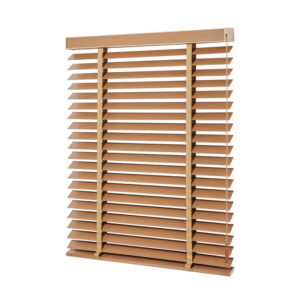Solid Wooden Venetian Blinds Light Filtering Classic Design Durable Slats for Living Room Study Home Decor