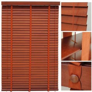 Eco-friendly Custom Paulownia Wood Slats Basswood Blade Pvc Venetian Blinds Accessories Direct From the Manufacturer