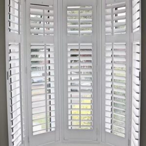 Best Selling Paulownia Wood Vertical Modern Shutter Slats Shades for French Windows Decoration with Accessories