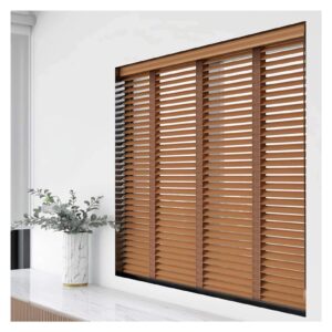 Eco-Friendly Window Decor Basswood Blade Wood Blinds for Sustainable Living Spaces
