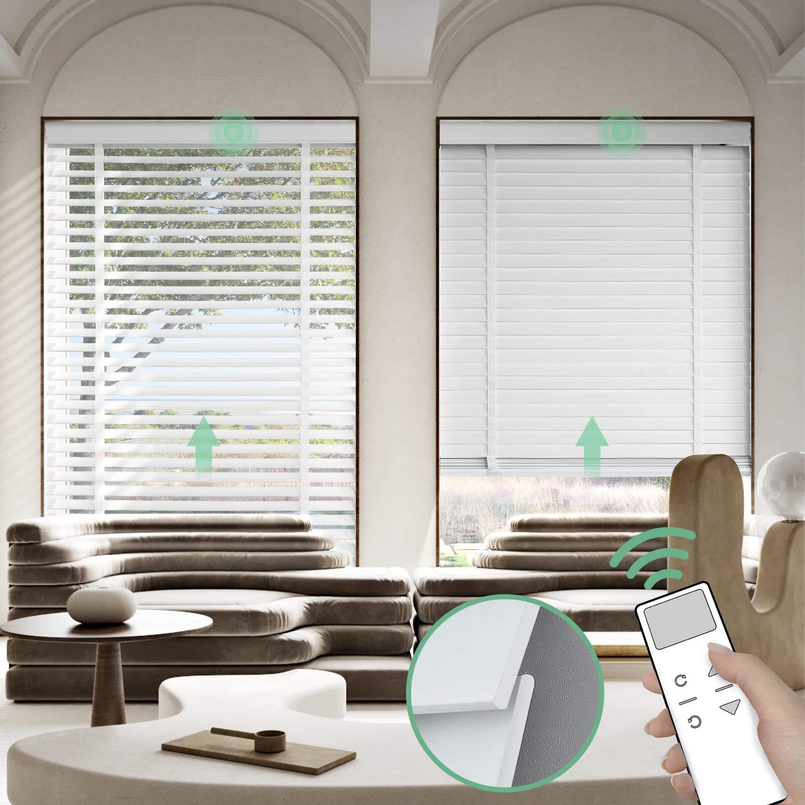 Customizable Window Decor Basswood Wood Blinds for Perfect Light Control - Image 2