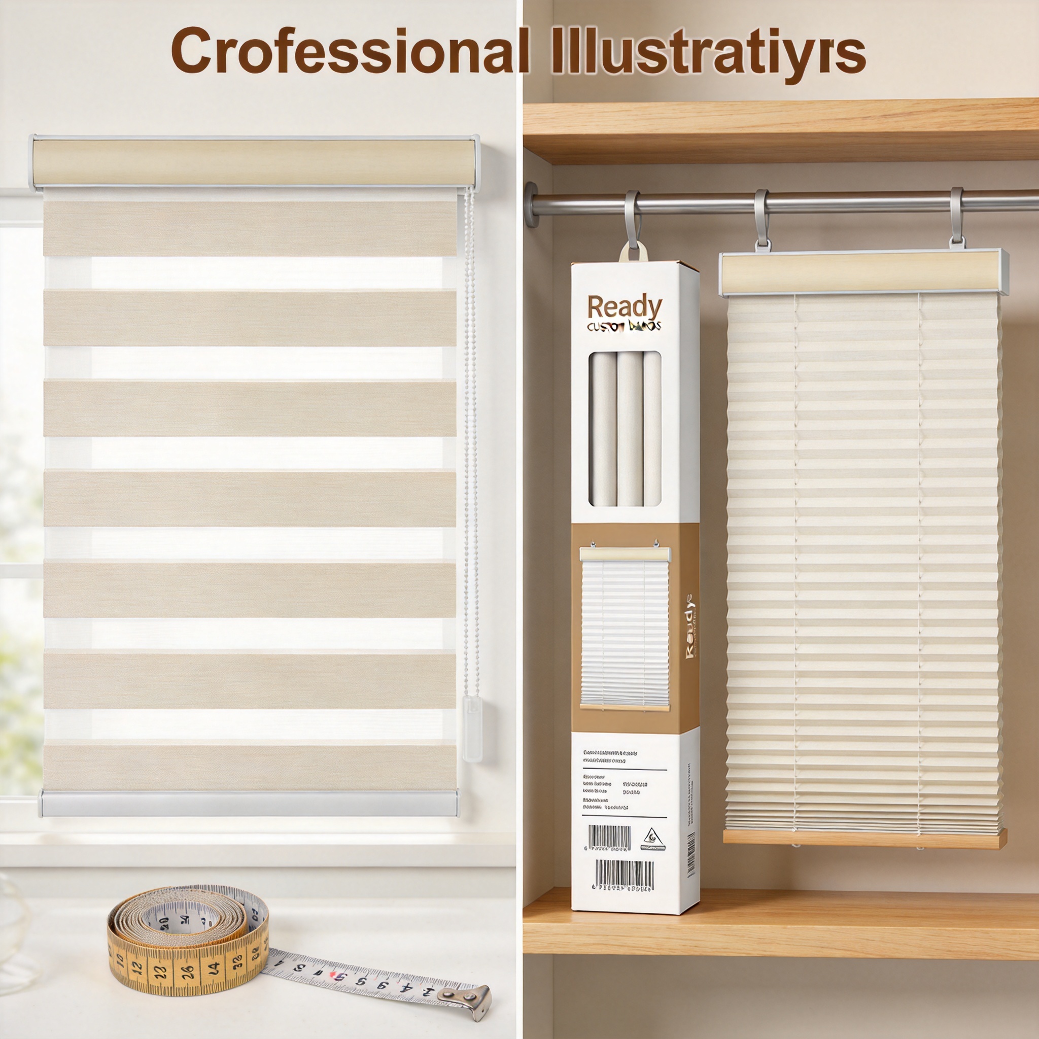 Cost comparison chart of custom blinds versus ready-made blinds