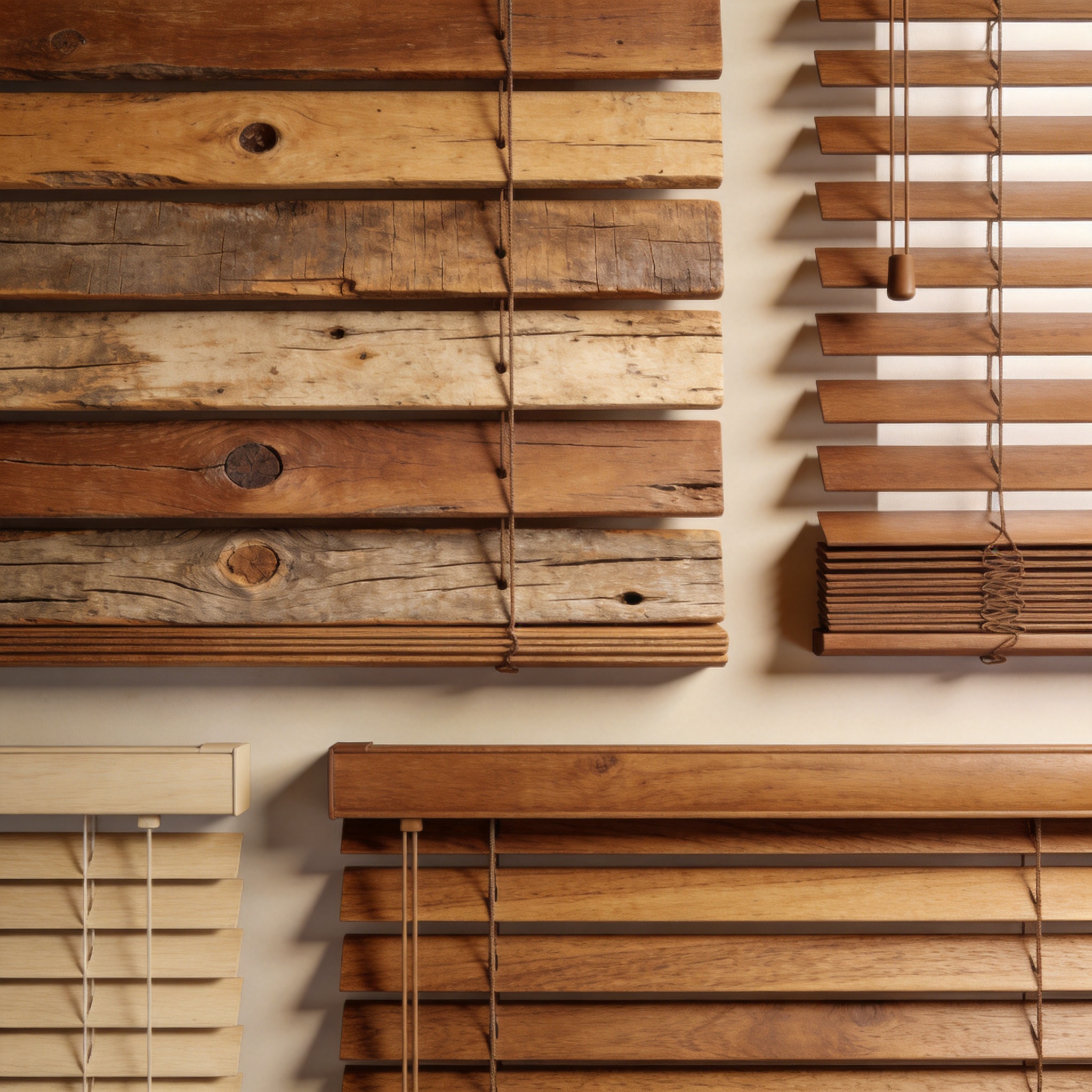 Motorized wooden blinds controlled by a smartphone app