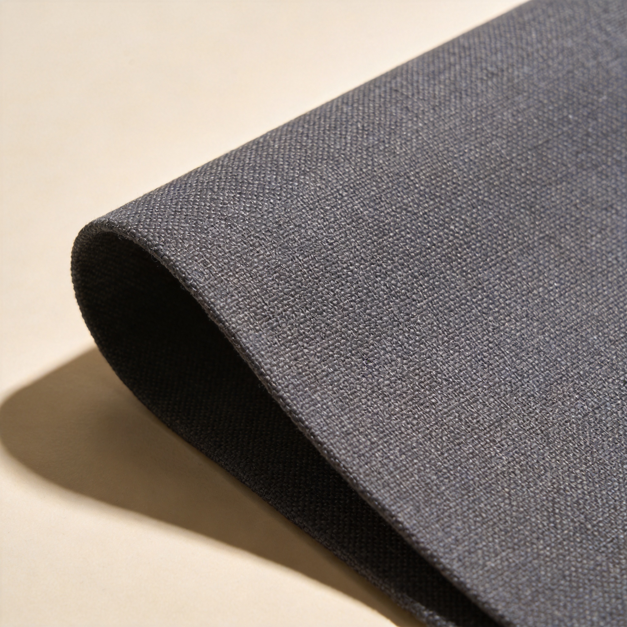 Close-up of Oxford fabric weave pattern showing the basket weave structure