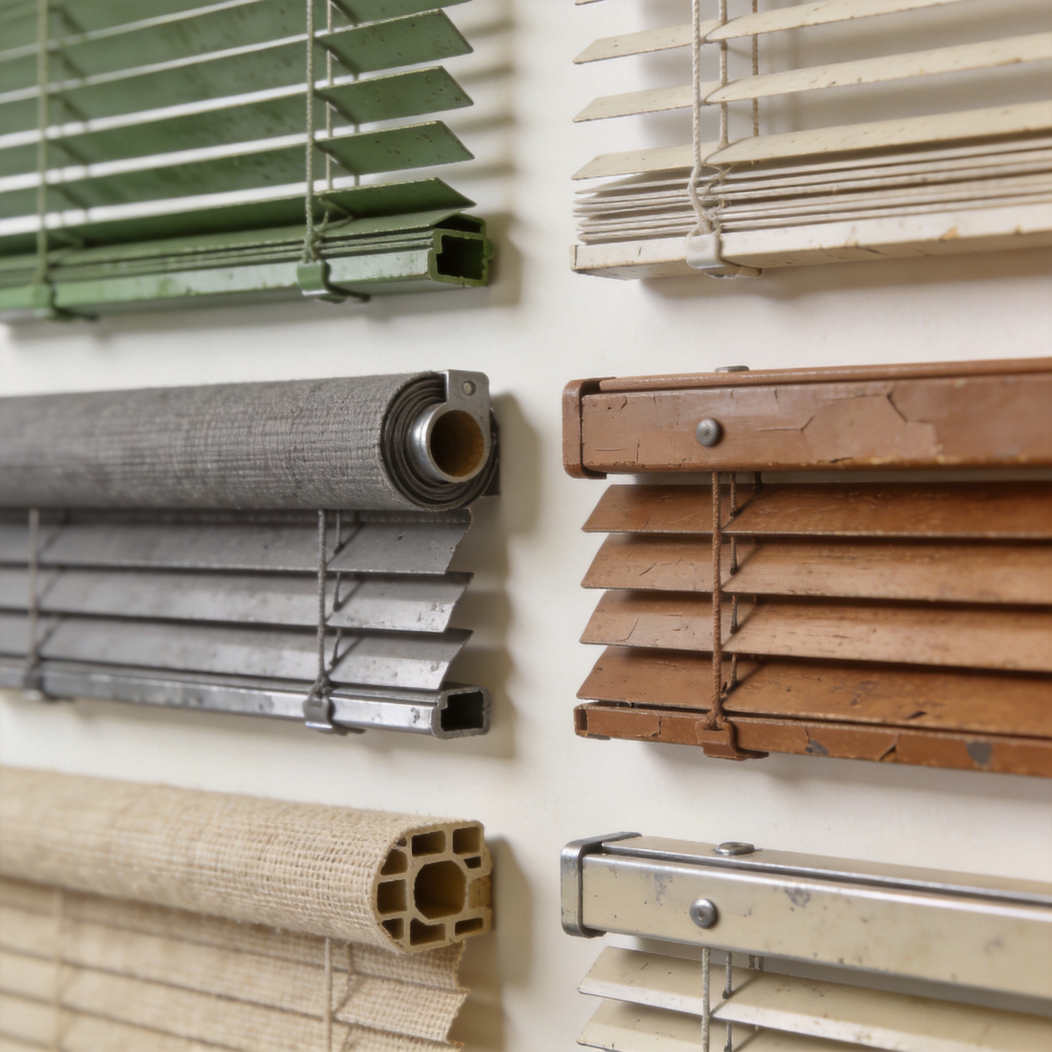 Eco-friendly blinds made from recycled materials in a modern living room
