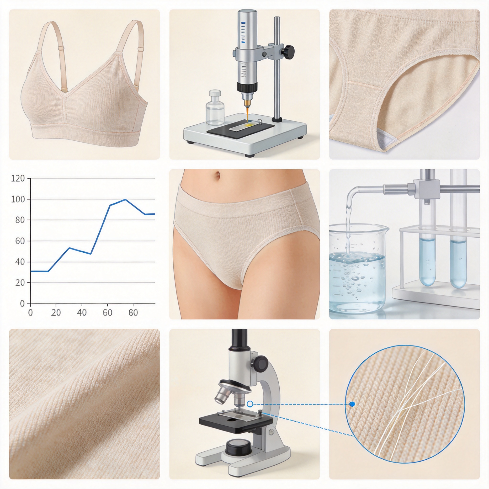 Comparison table of fabric properties chart