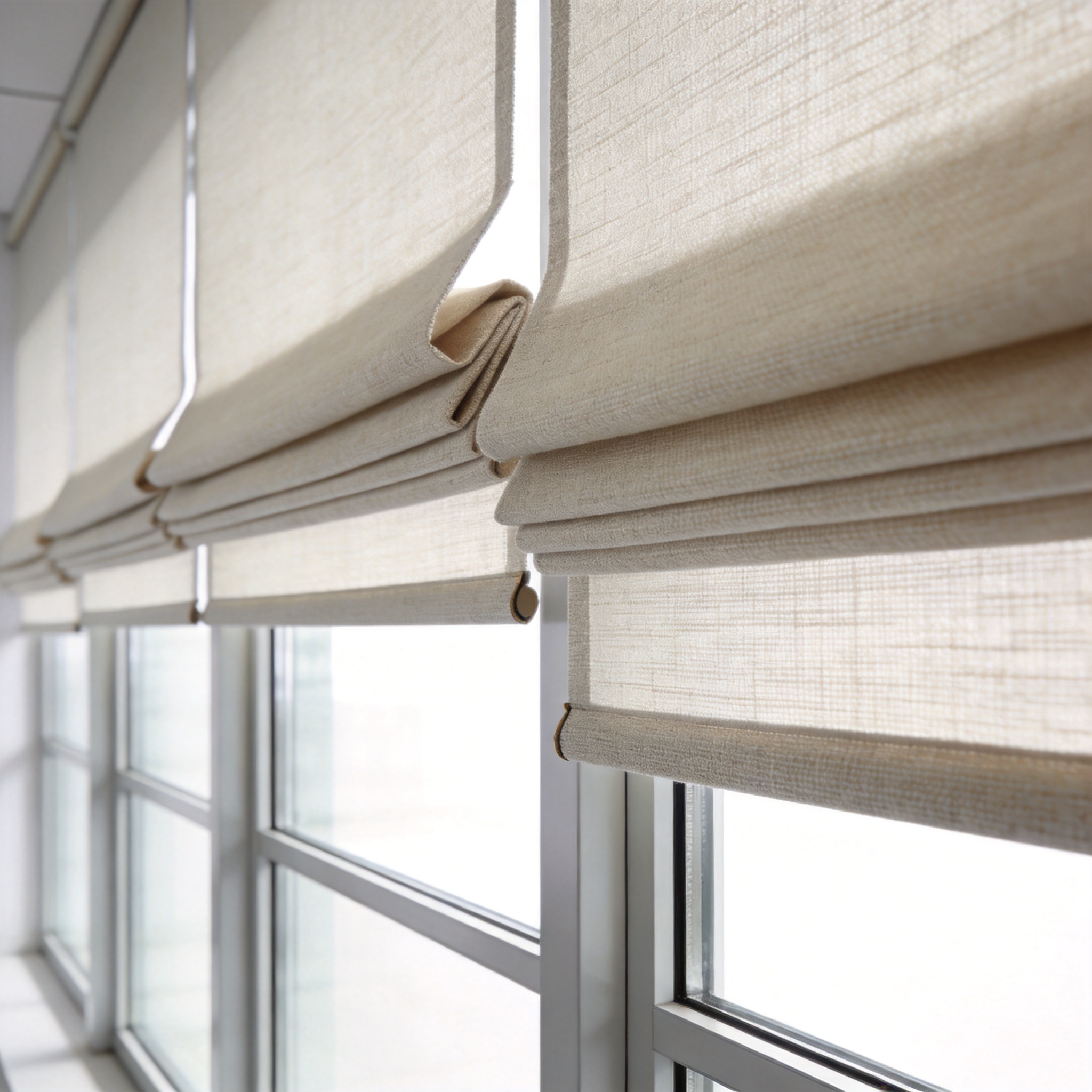 Measuring large window for fabric blinds