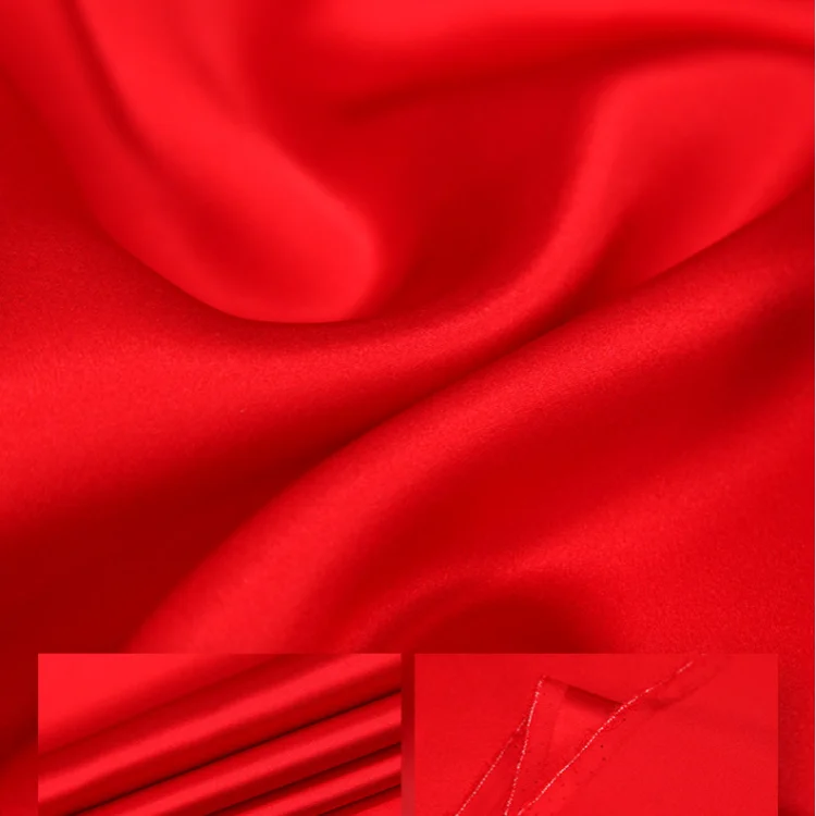 100 Percent Mulberry Silk Fabric for Dresses Wedding Home Textiles Bedding Curtains - Image 2