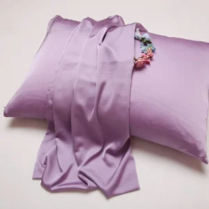 100 Percent Mulberry Silk Pillowcase 19MM Hidden Zipper Knitted Satin Queen King Size
