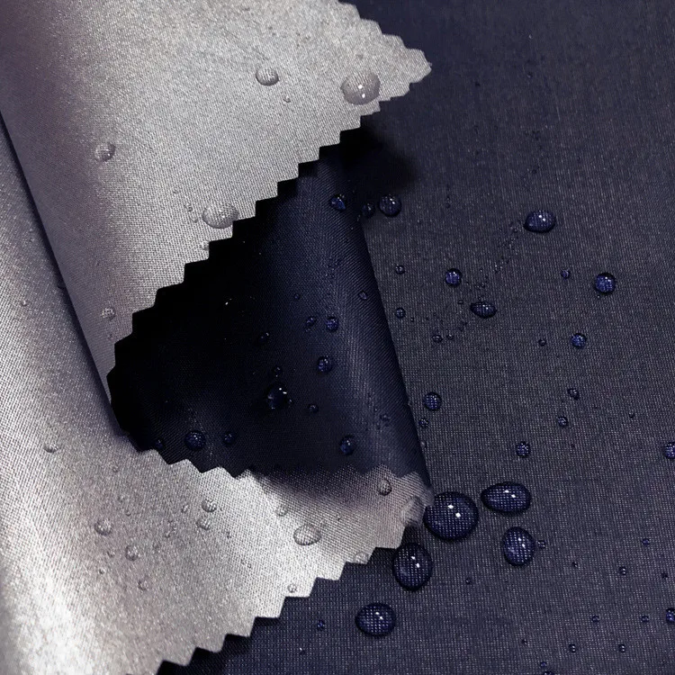 100 Percent Polyester 170T 190T 210T Taffeta Silver Coated Waterproof Fabric - Image 2
