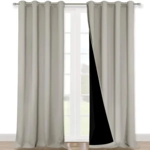 100 Percent Polyester 3 4 Pass Blackout Fabric Fire Retardant Hotel Curtain