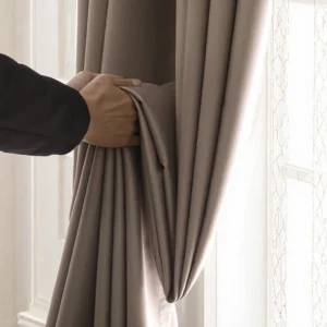 100 Percent Polyester Blackout Curtains Woven Plain 150cm-300cm Width 280cm Length