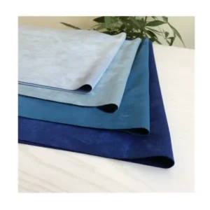 100 Percent Polyester Faux Suede Upholstery Fabric Plain Knitted Stretch Brushed