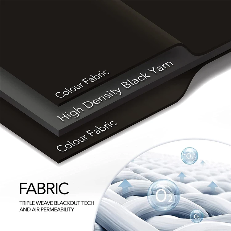 100 Percent Polyester Fire Retardant Hot Stamping Blackout Curtain Fabric - Image 5