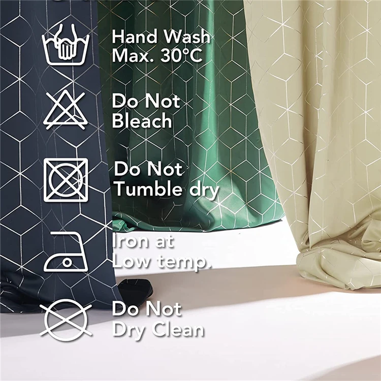 100 Percent Polyester Fire Retardant Hot Stamping Blackout Curtain Fabric - Image 6