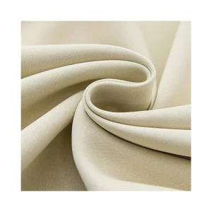 100 Percent Polyester Hotel Blackout Fabric 150-300CM Wide Woven Twill Fire Retardant Black