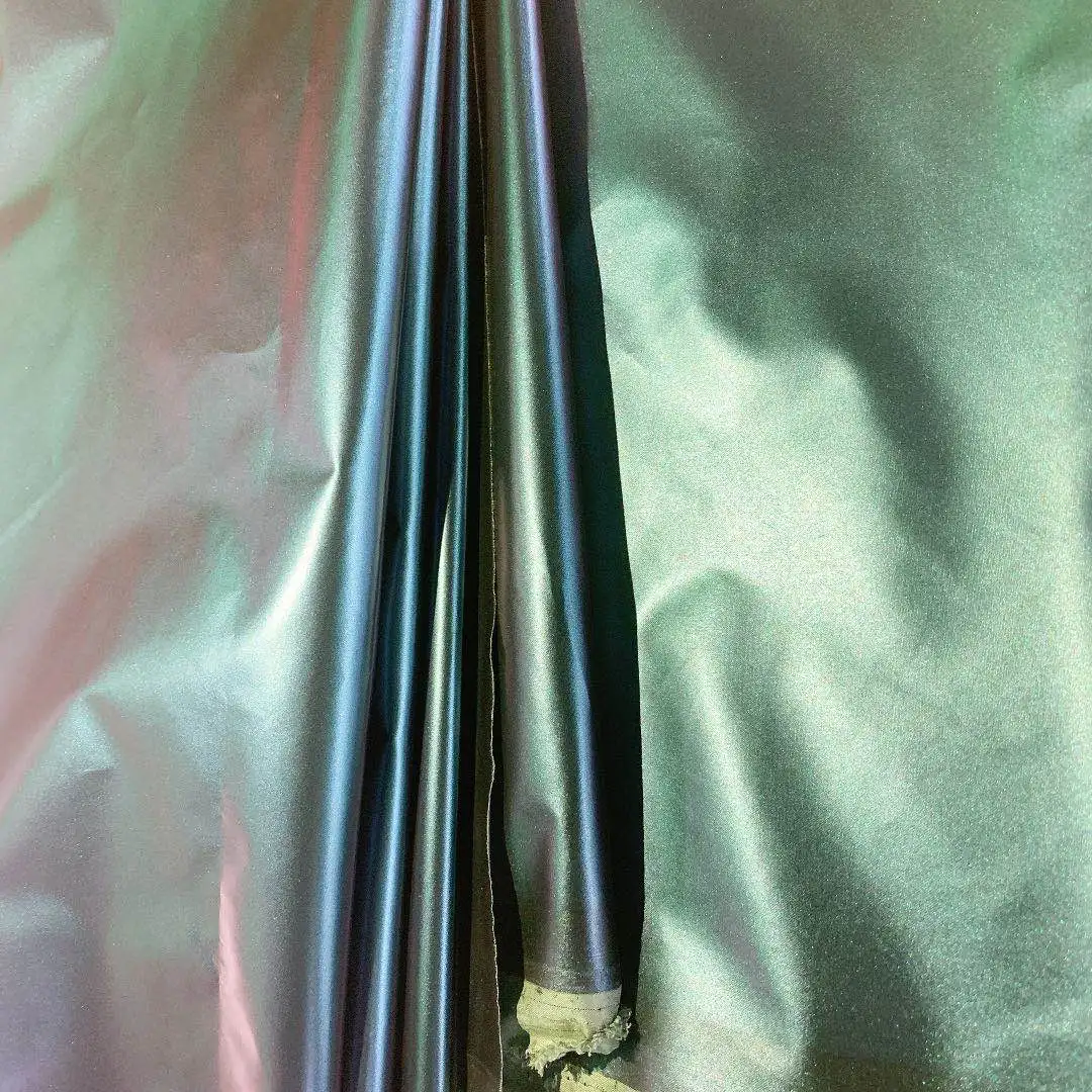 100 Percent Polyester Magic Changing Coating Two Colour Chameleon Fabric Garment Coat - Image 2