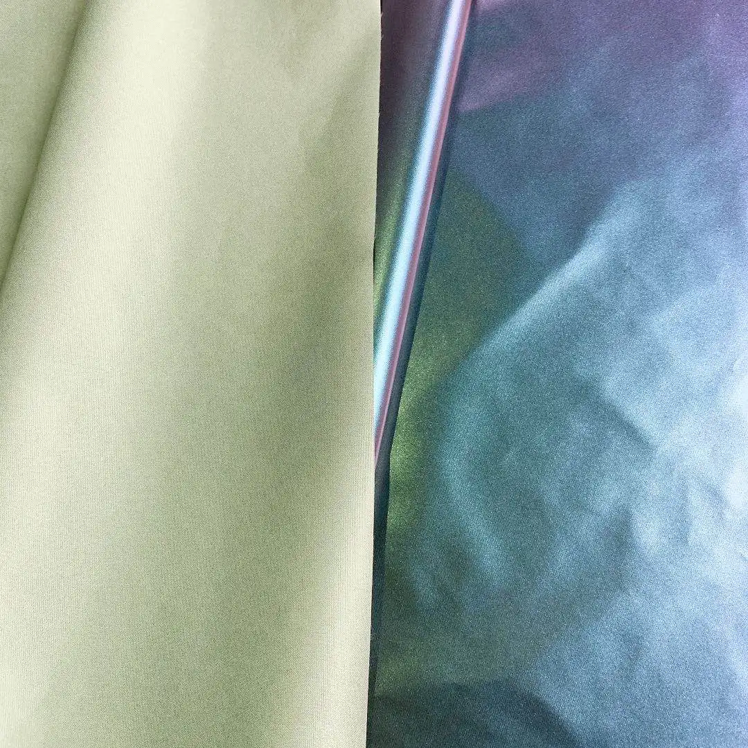 100 Percent Polyester Magic Changing Coating Two Colour Chameleon Fabric Garment Coat - Image 5
