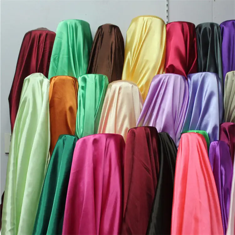 100 Percent Polyester Shiny Duchess Satin Fabric Lightweight Thick No Stretch - Image 2