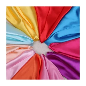 100 Percent Polyester Shiny Lightweight Satin Fabric Lining Garment Breathable Double Faced