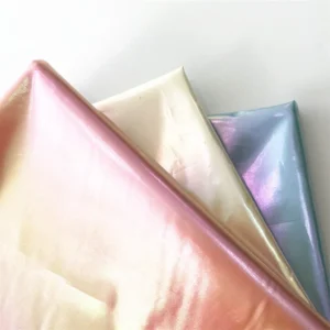 100 Percent Polyester Taffeta Fabric Gilding Gold Blocking Bronzing Girls Down Jacket