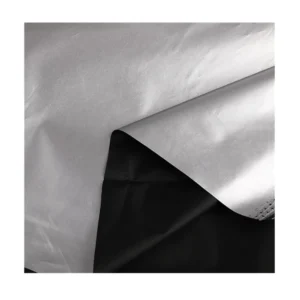 100 Percent Polyester Taffeta Silver Coating UV Flame Resistant Blackout Curtain Fabric
