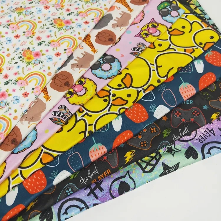 100D 4-Way Stretch Digital TPU Bonded Printed Fabric for Garment - Image 6