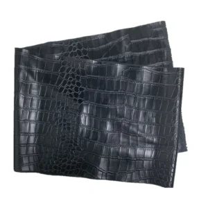 2 Way Stretch Shiny Snake Leather Vinyl Combined Fabric for Hip Skirt Jacket