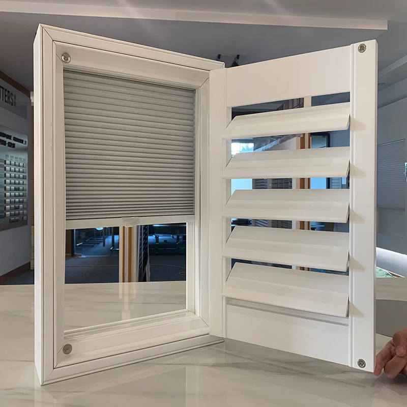 2026 Modern Honeycomb Shade Hotel Use Horizontal Opening Plantation Style