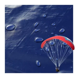 20D 70D 380T Waterproof Nylon Taffeta Parachute Fabric Oil Cire Finish PU Coated for Bags