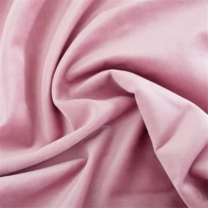 210 GSM Polyester Holland Velvet Knitted Fabric 100 Colors Brushed Blackout Stretch