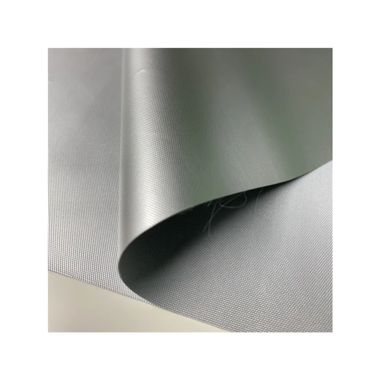 210D 100 Percent Polyester Oxford Blackout Fabric Sliver PU Coating Curtain Outdoor