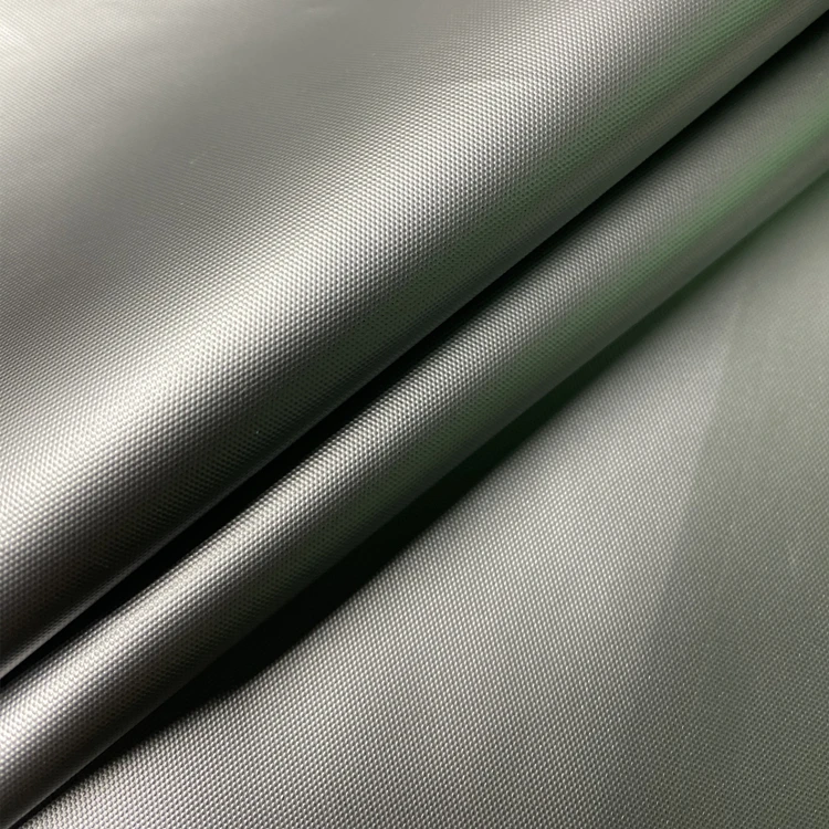 210D 100 Percent Polyester Oxford Blackout Fabric Sliver PU Coating Curtain Outdoor - Image 2