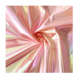 210T Polyester Taffeta Pongee Fabric Waterproof TPU Film Coated Double Sided Bronzing 2-in-1 Children Outdoor Garments