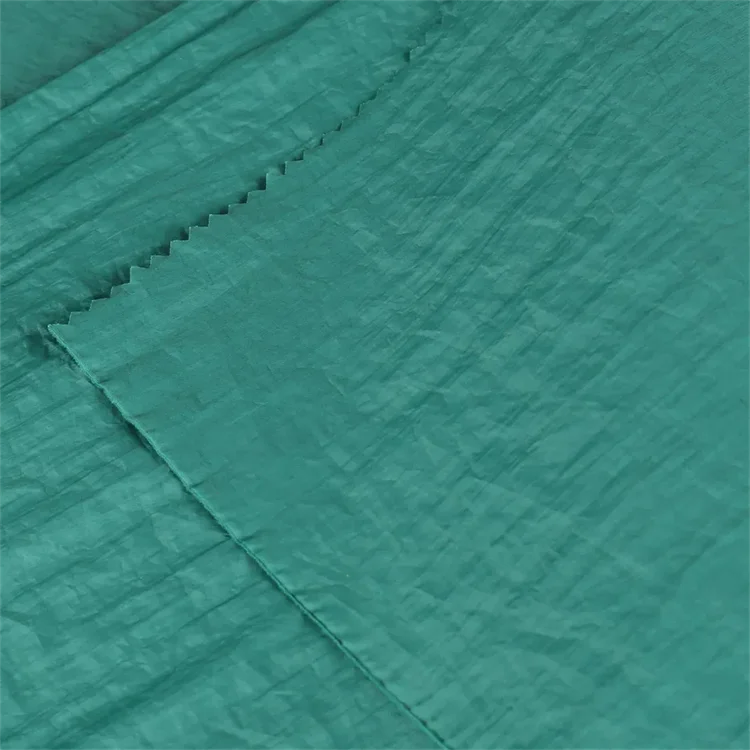 310T 40D Lightweight Eco-Friendly Nylon Crinkle Taffeta Waterproof Water-Resistant Custom Color Bag Fabric - Image 5