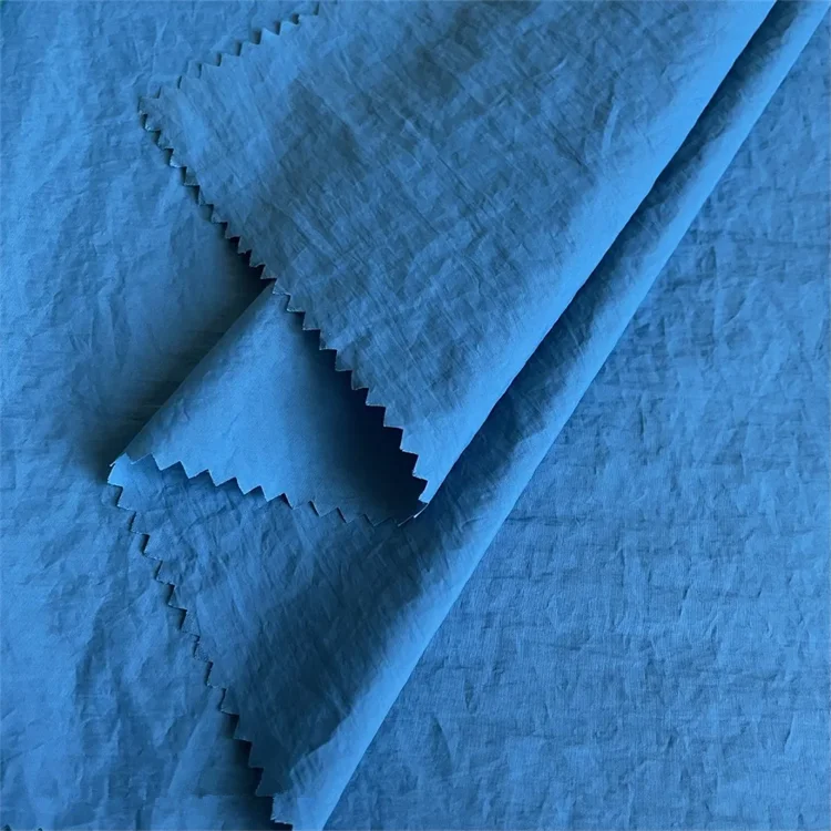 310T 40D Lightweight Eco-Friendly Nylon Crinkle Taffeta Waterproof Water-Resistant Custom Color Bag Fabric - Image 6