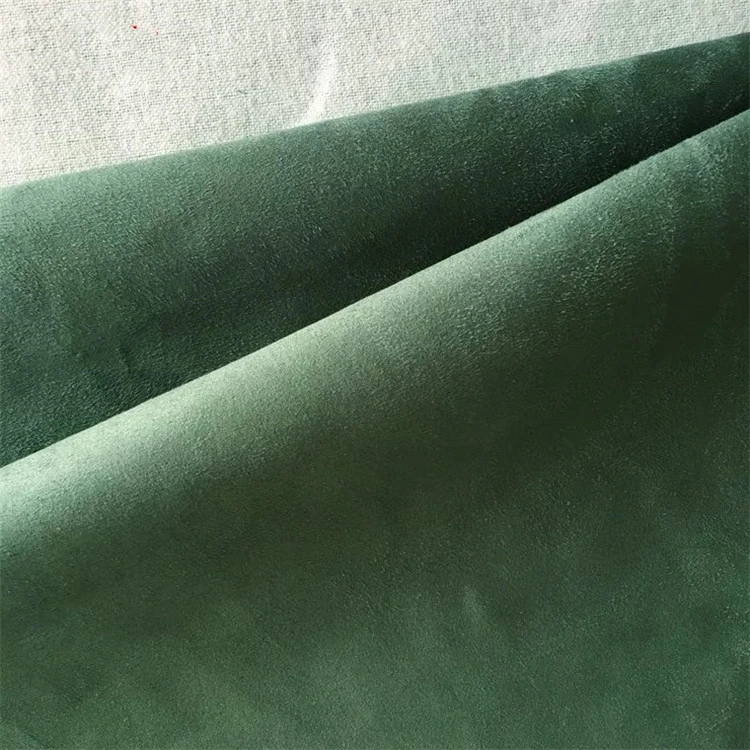 350 GSM Microfiber Knitting Suede Fabric Warp Knitted Stretch Suede for Jackets - Image 3